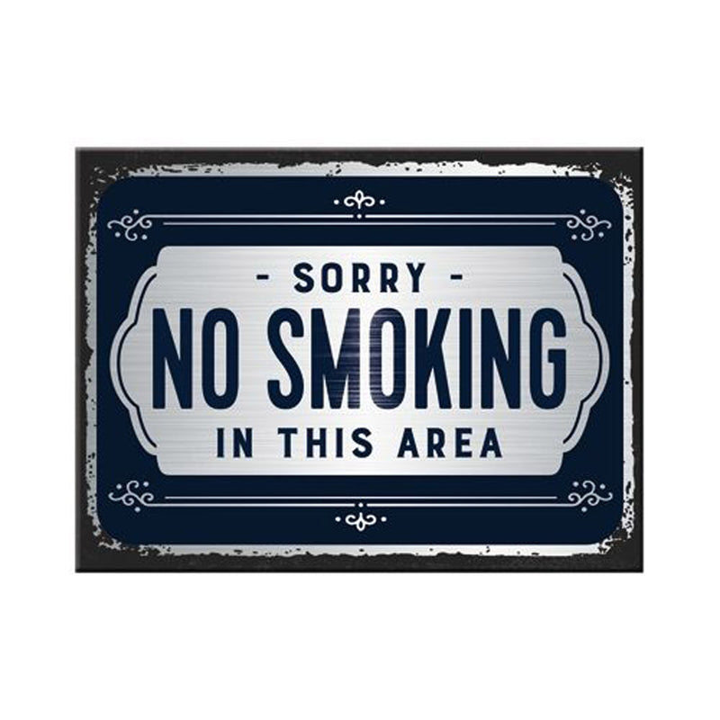 Nostalgic-Art Sorry No Smoking Magnet (6x8cm)