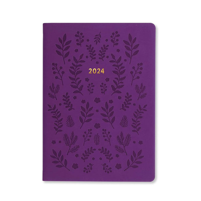 Letts 2024 Woodland A5 Week per visualizzare il diario