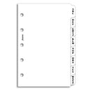 Filofax Mini Vertical Blank Index (White)