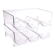Bartender 6 Bottle 2-Tier Wine Rack (Clear)