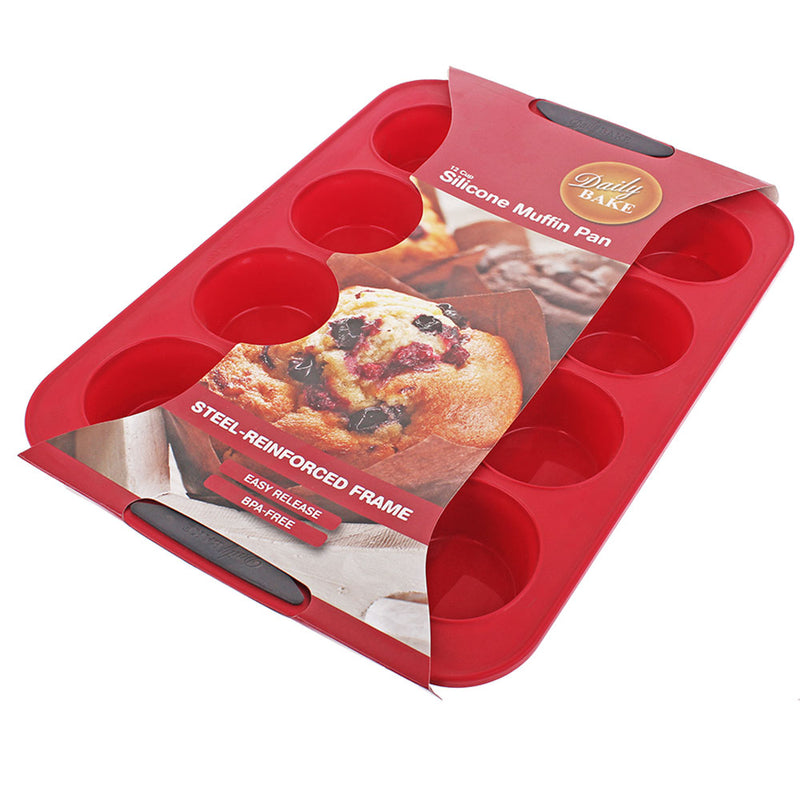  Molde para muffins de silicona para 12 tazas Daily Bake