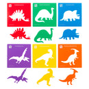 First Creations Dinosaur Stencils (Pack of 6)
