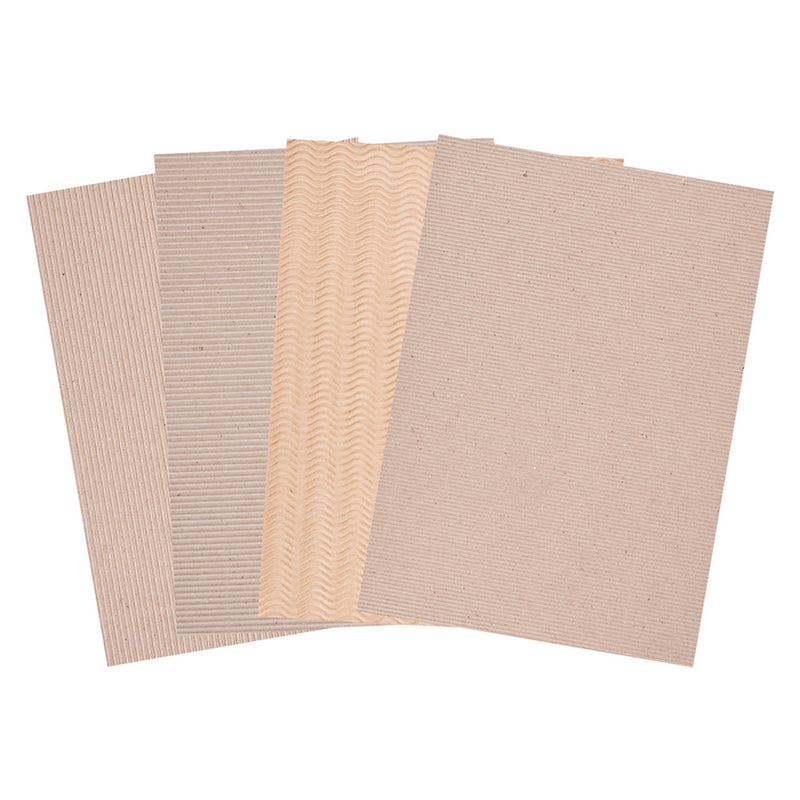 Corrugated Natural Card A4 20pk