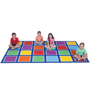 Colour Squares Placement Rug