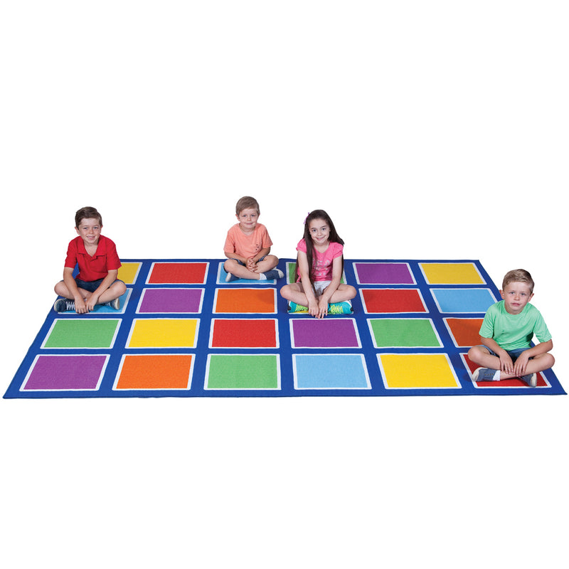 Colour Squares Placement Rug