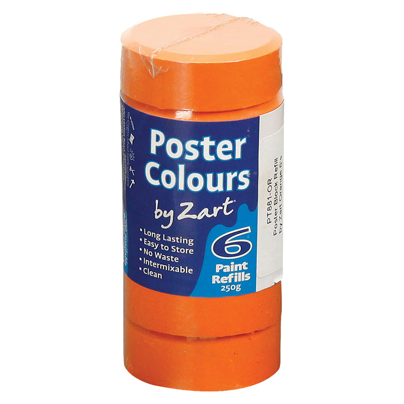 Zart Poster Colours Refill 6pcs