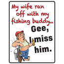 Signe en étain en acier lourd (30x40 cm)