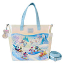 Mickey & Friends Winter Wonderland Scene Convertible Tote