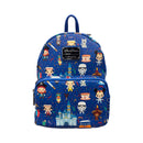 Disney Chibi All-Over-Print Navy Blue Mini Backpack