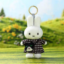 Miffy Black Checkered Dress with Cat Bag Keyring