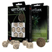 Q Workshop The Witcher Leshen 7-Pieace Dice Set with Coin