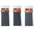 AK Interactive Wet Sandpaper 3pcs