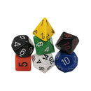 Chessex Nostalgia Opaque GM and Beginner Player Polyhedral Dice Set 7pcs
