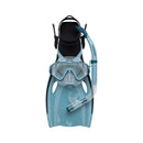 Oasis Adult Silitex Mask, Snorkel & Fin Set (Blue)