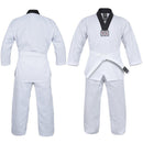 Yamasaki V2 Black V Neck Ribbed Taekwondo Uniform 8oz