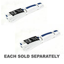 Yamasaki White Martial Arts Belts with Blue Stripe