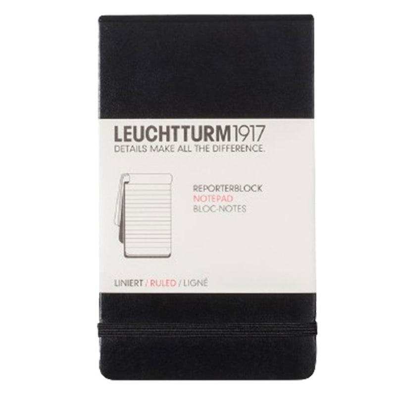 Reportero A6 Pocket Notepad con tapa dura (negro)