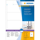 Herma File Spine Opaque Labels A4 100pc (White)
