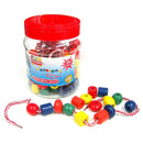 Lacing Beads in Jar 90pcs