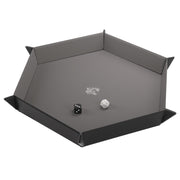 Gamegenic Magnetic Hexagonal Dice Tray (Black/Gray)