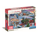 Clementoni Puzzle Christmas Train Poster Included 500pcs