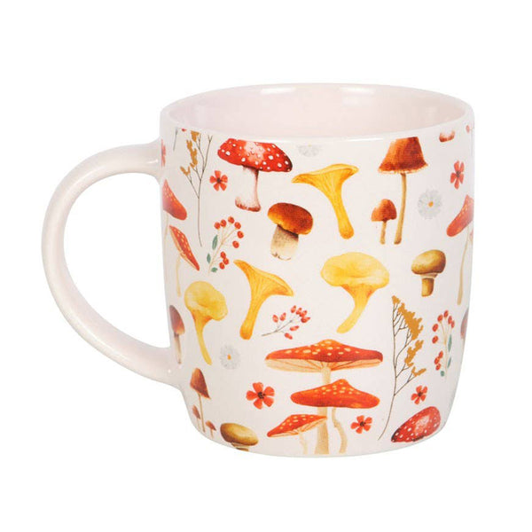 All Over Toadstool Mushroom Print Ceramic Mug
