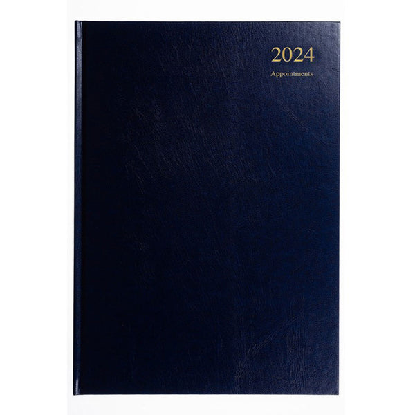Collins Debden Essential Appt. A4 DTP 2024 Diary (Blue)