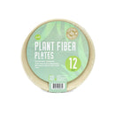 Piastra compostabile in fibra di pianta verdi (confezione di 12)