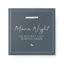 Movie Night Bucket List Scratch Cards