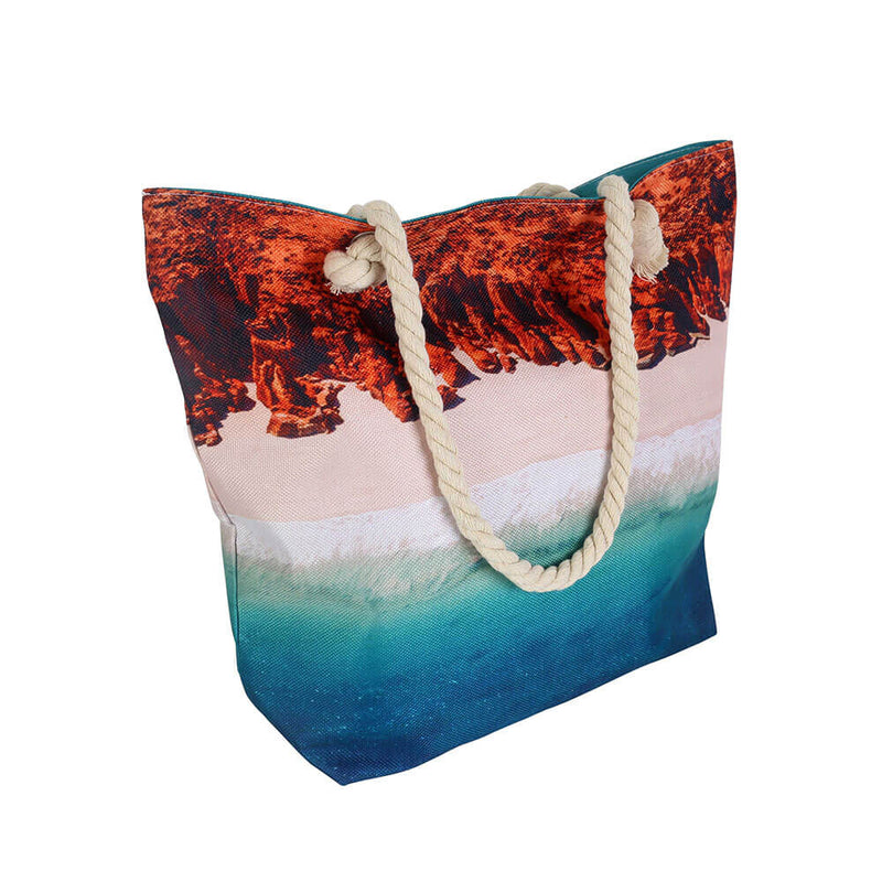  Bolsa de Playa con Cremallera Interior (50x45x15cm)