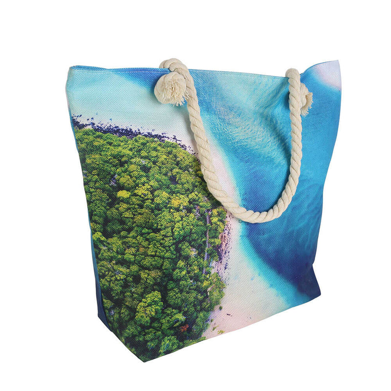  Bolsa de Playa con Cremallera Interior (50x45x15cm)