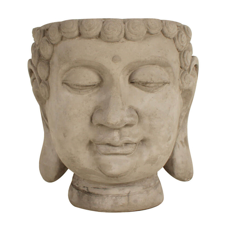  Macetero decorativo con cabeza de Buda