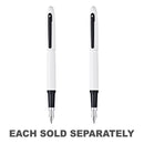 Sheaffer VFM White Lacquer and Black Fountain Pen