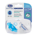 Chicco Nursing Physio Mini Sucette Douce 2pcs (Bleu)