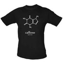 T-shirt della molecola di caffeina