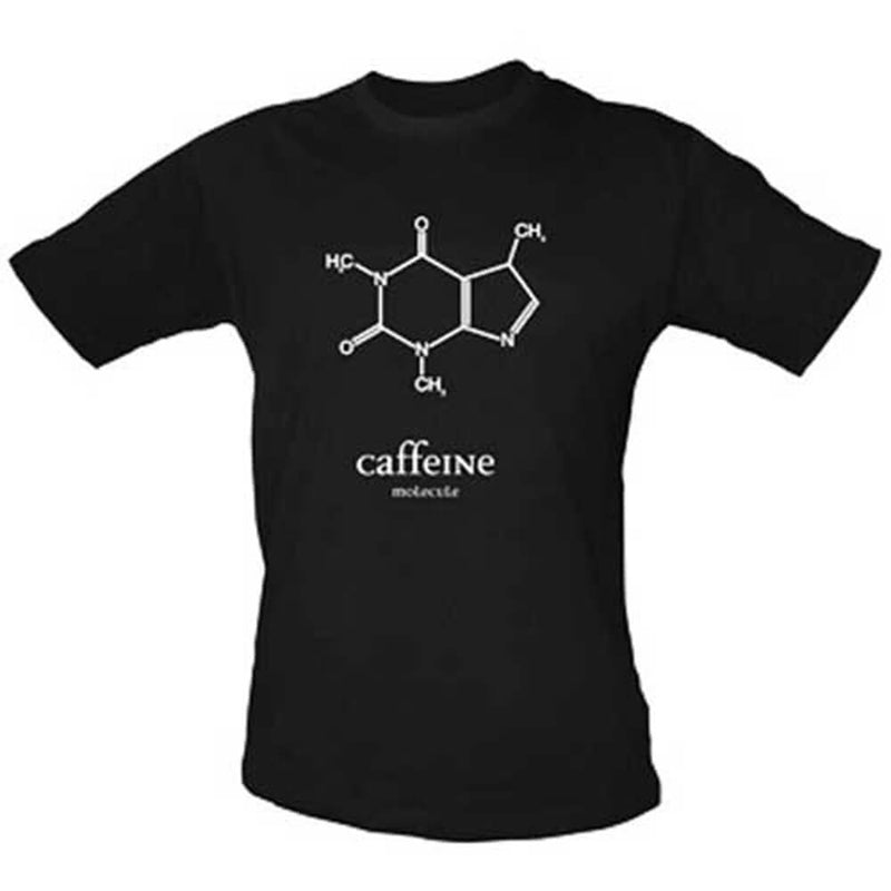  Camiseta Molécula de Cafeína