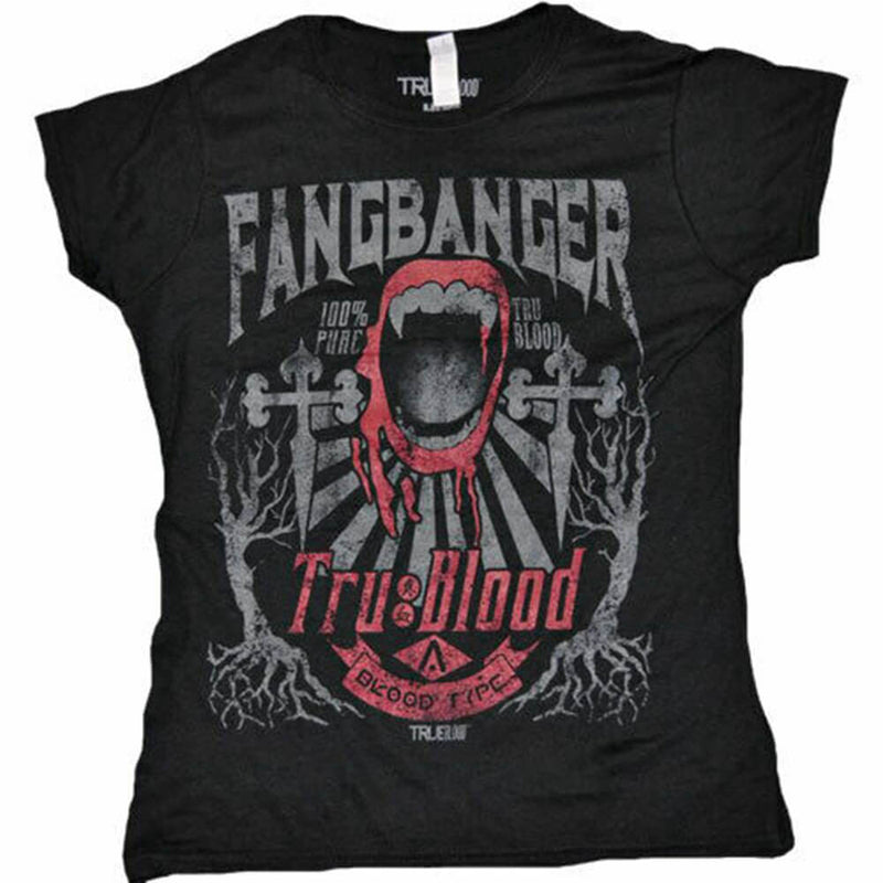  Camiseta femenina True Blood Fangbanger