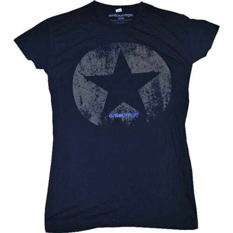 T-shirt Femme Entourage Star Bleu Marine