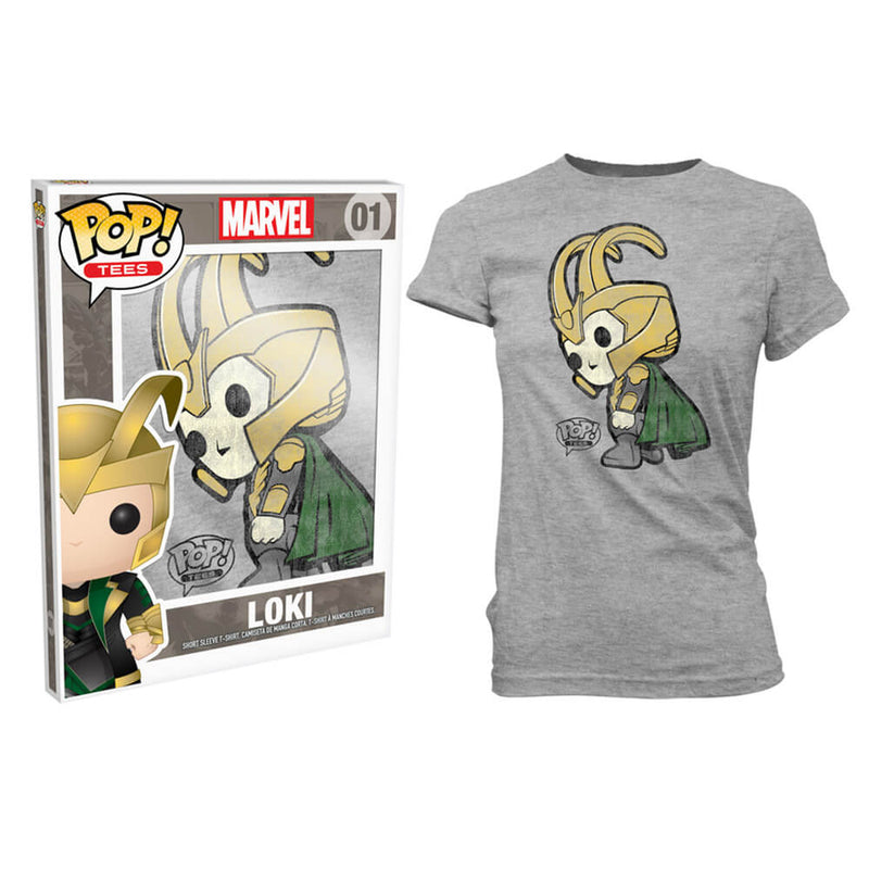  Thor Loki Pop! Camiseta Mujer Gris