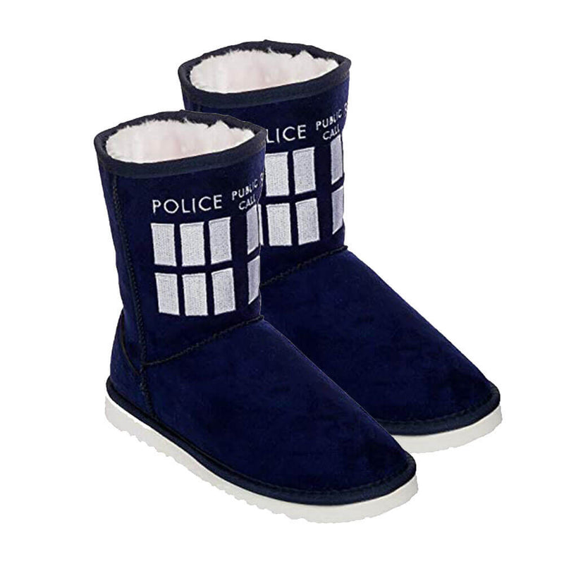  Zapatilla de bota Doctor Who TARDIS para mujer