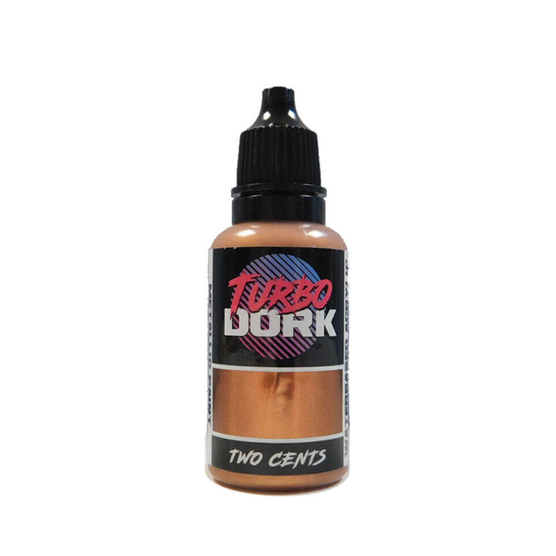  Pintura acrílica metálica Turbo Dork, botella de 20 ml