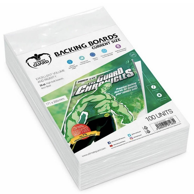  Tableros de respaldo de cómics Ultimate Guard, paquete de 100