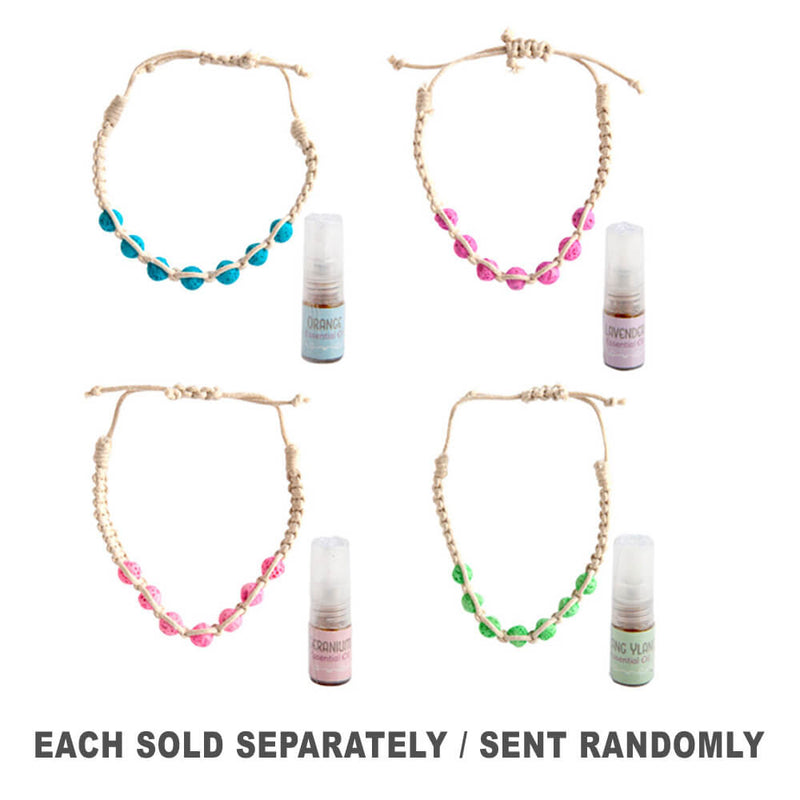  Pulsera Difusora con Aceite Esencial