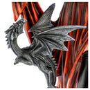 Fire Fairy with Black Dragon Figurine