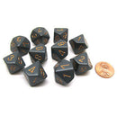 Jeu de 10 matrices opaques polyédriques Chessex D10