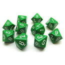 Jeu de 10 matrices opaques polyédriques Chessex D10