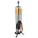 Strumento antincendio antincendio impostare la maniglia di legname con supporto