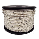  Cuerda Nylon Blanco + Negro Moteado Rollo 100m