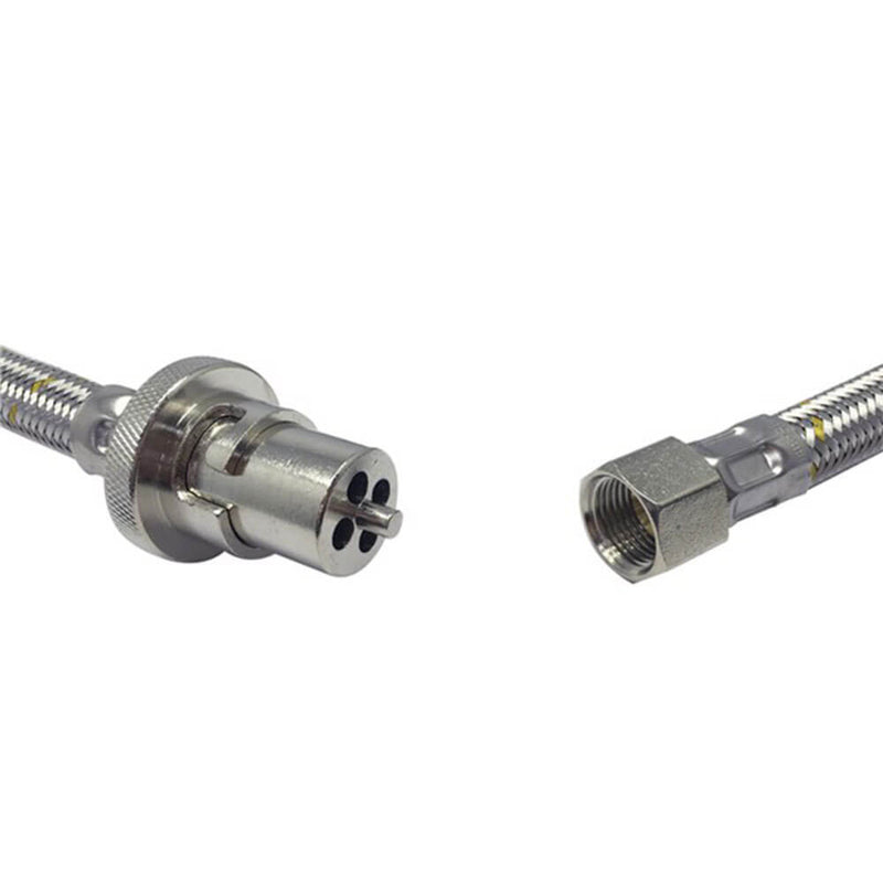 Tuyaux de gaz tressés en acier inoxydable à baïonnette (3/8 po SAE)