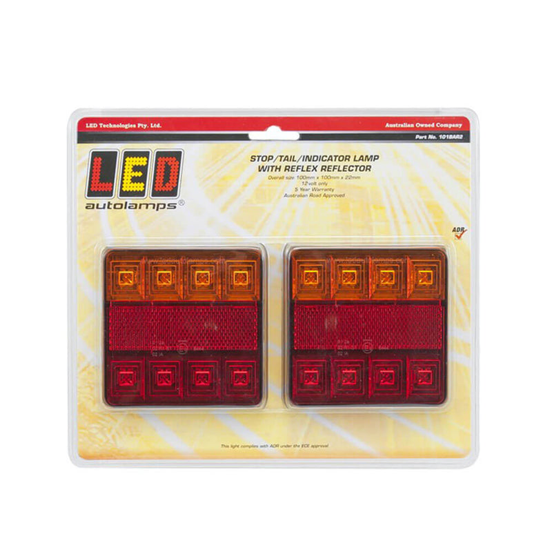  Juego combinado de luces LED para remolque (100x100 mm)